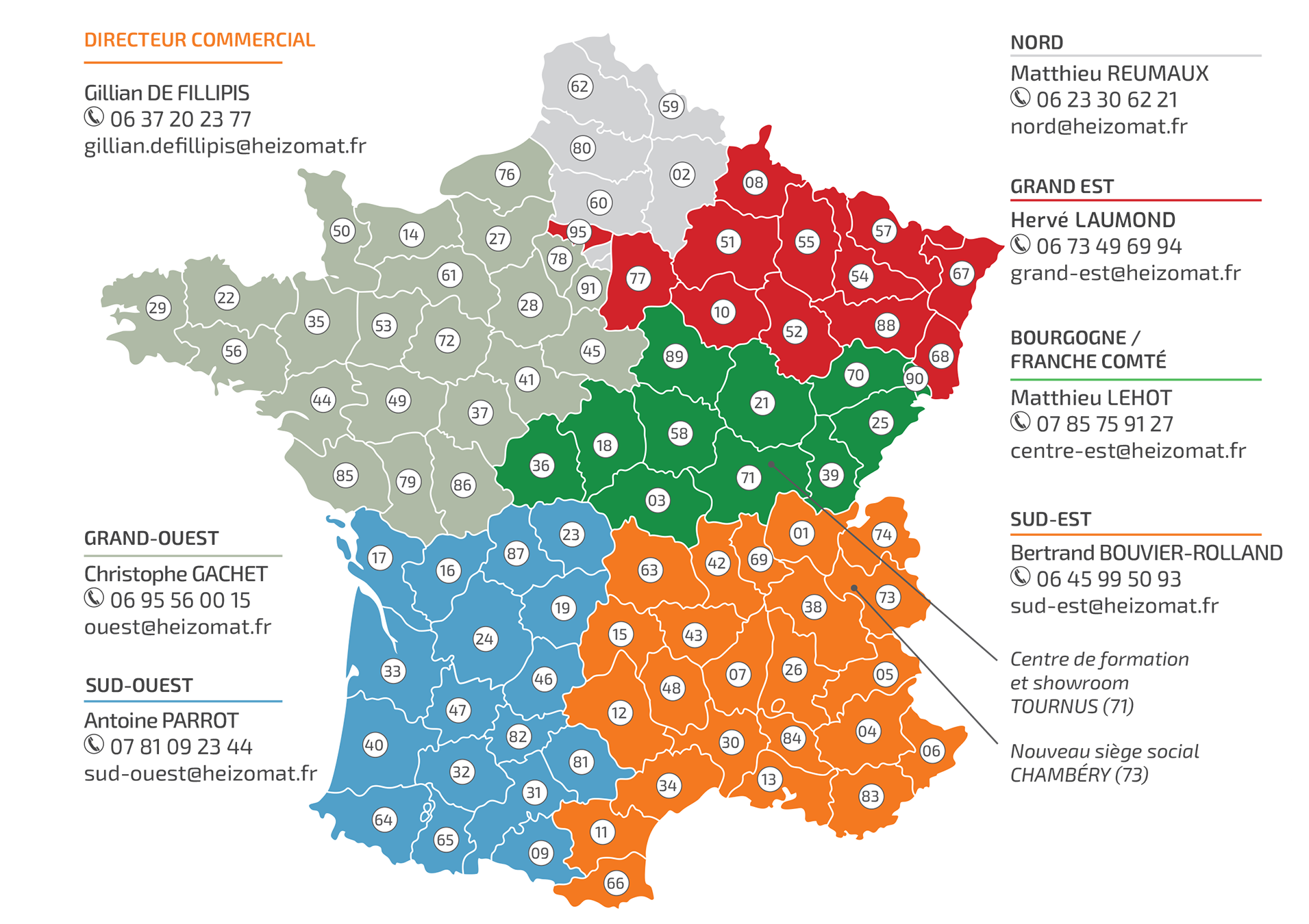 carte france Heizomat carte france Heizomat